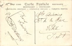 Lisieux CPA the public garden