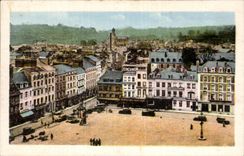 Lisieux CPA the Thiers place Seen from of the cathedral
