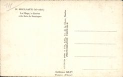 CPA Houlgate the beach the casino and the wood of Boulogne