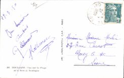 CPA Houlgate Seen on the beach and the wood of Boulogne