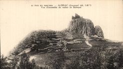 CPA Park of Narcisses Aubrac Overall picture of the rock of Belveyet