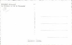 CPSM Estaing the castle seen of Coussane