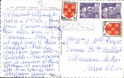 CPSM Estaing the castle and the old bridge