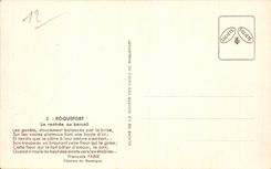 CPA Roquefort the re-entry with the fold (sheep)