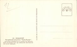 CPA Roquefort View pirse of the bored Rock