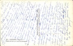 CPSM Conches Gate of Barry and street Charlemagne