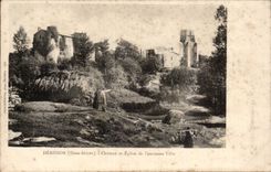 CPA Igel-Schloss und Kirche der alten Stadt