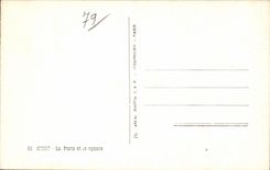 CPSM Niort La Poste and the public garden