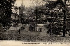 CPA Montfort Amaury the church