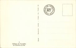 CPA Versailles Castle the room of the king