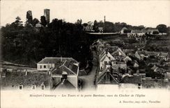 CPA Montfort Amaury the Tours and has door Bardoue Vues of the bell-tower of the church