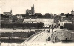 Sens CPA Entrance of the city by the bridge of Yonne