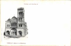 Vezelay close Avallon CPA Church of the Madeleine