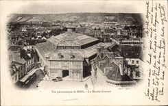 CPA Panoramic View of Sens Market covered