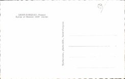CPA Saint Fargeau Eglsie and rosette