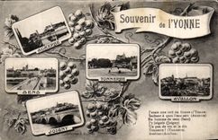 CPA Souvenir of Yonne Auxerre Thunder Avallon Joigny Sens