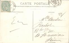 CPA Valley of the Cure Hotel of the marshal of Chastellux and the castle