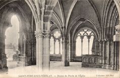 CPA Saint Father under Vezelay Below of the porch of the church