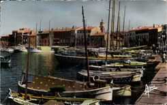 Saint Tropez CPSM a corner of the port