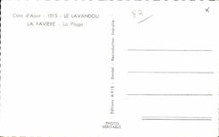 CPSM Le Lavandou La Faviere La plage