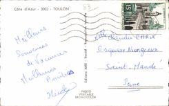 CPSM Souvenir of Toulon