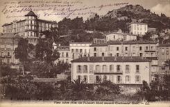 CPA Hyeres gesehen vom Hotel der Palmen und des kontinentalen Hotels