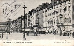 CPA Toulon squares It port and the Town hall