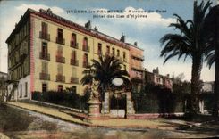 CPA Hyeres die Palmen Allee des Park Hotels der Inseln von Hyeres