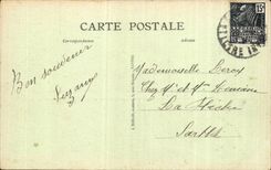 CPA Bernerie a curious block of rock on the dimension towards Pornic