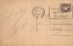 Transporter Nantes CPA It and the port with the quay of Tourville