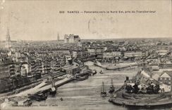 CPA Nantes Panorama towards North is taken transporter