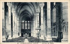 CPA Guemene Penfao Innenraum der Kirche