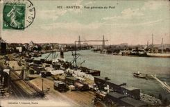 CPA Nantes View of the port