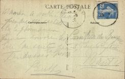 Nantes CPA Houses on the old bridge of Pirmil