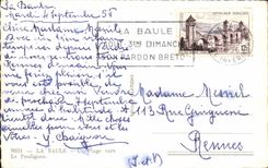 CPA La Baule the beach towards Pouliguen