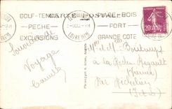 CPA Pouliguen the bridge of the devil very dangerous Passage