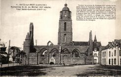 CPA Batz Ruins of ND of the Mulberry tree Turn Saint Guenole