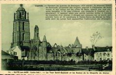 CPA Batz on Sea the Tower Saint Guenole and ruins of the vault of the Mulberry tree