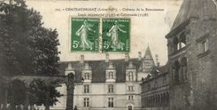 Chateaubriant CPA Castle of Renaissance the Home seigneurial and colonnade