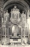 Interior chateaubriant CPA of the church Saint Jean de Bere the chorus retable