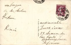 Chateaubriant CPA Gericht des Schlosses genommen von den Saulengangen