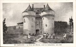 CPA Holy Guerande Gate Michel before his restoration about 1840