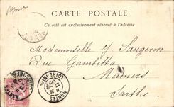 CPA Nantes the theater and the street Crebillon