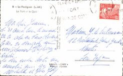 CPSM Pouliguen the port and the quay