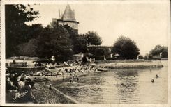 CPA Pornic the beach of the castle