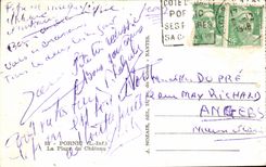 CPA Pornic the beach of the castle