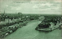 CPA Nantes Feydau Islands and Gloriette Seen from of the transporter