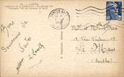 CPA Interior Nantes of the cathedral the great nave