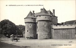 CPA Guerande the Email and the door St Michel