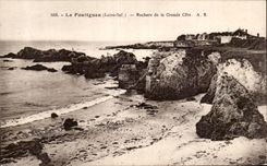 CPA Pouliguen Rocks of the great dimension